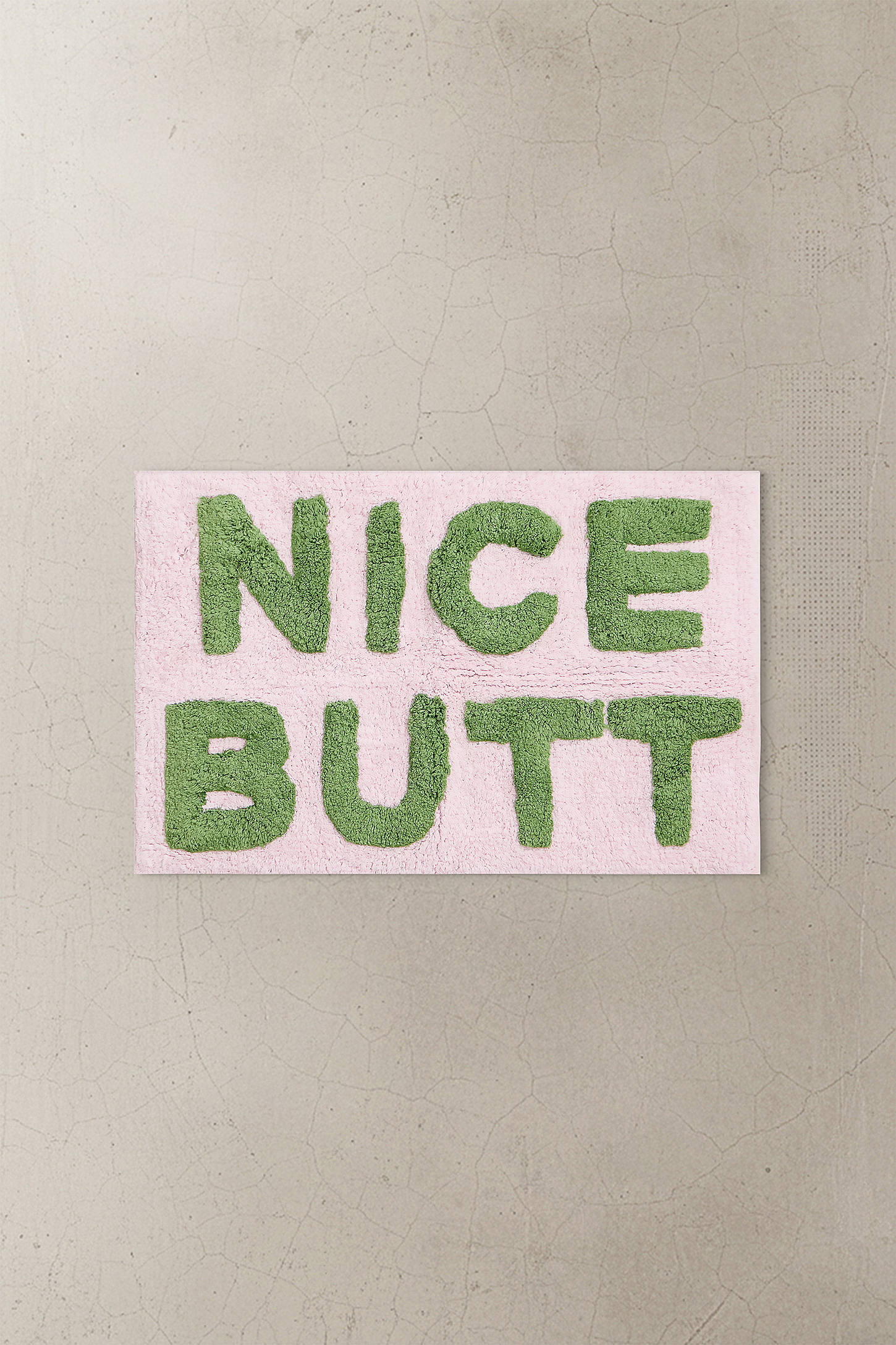 Pink & Sage Nice Butt Bath Mat - Pink