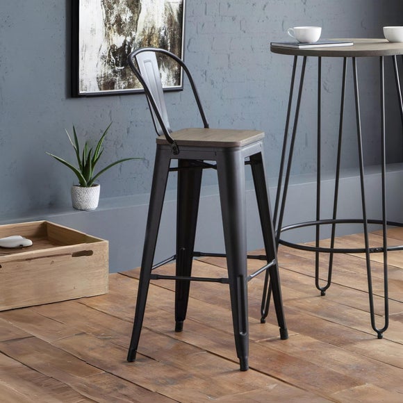 Grafton Set Of 2 Bar Stools, Metal