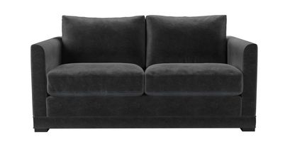 Aissa 2 Seat Sofa Bed in Armour Smart Velvet - sofa.com