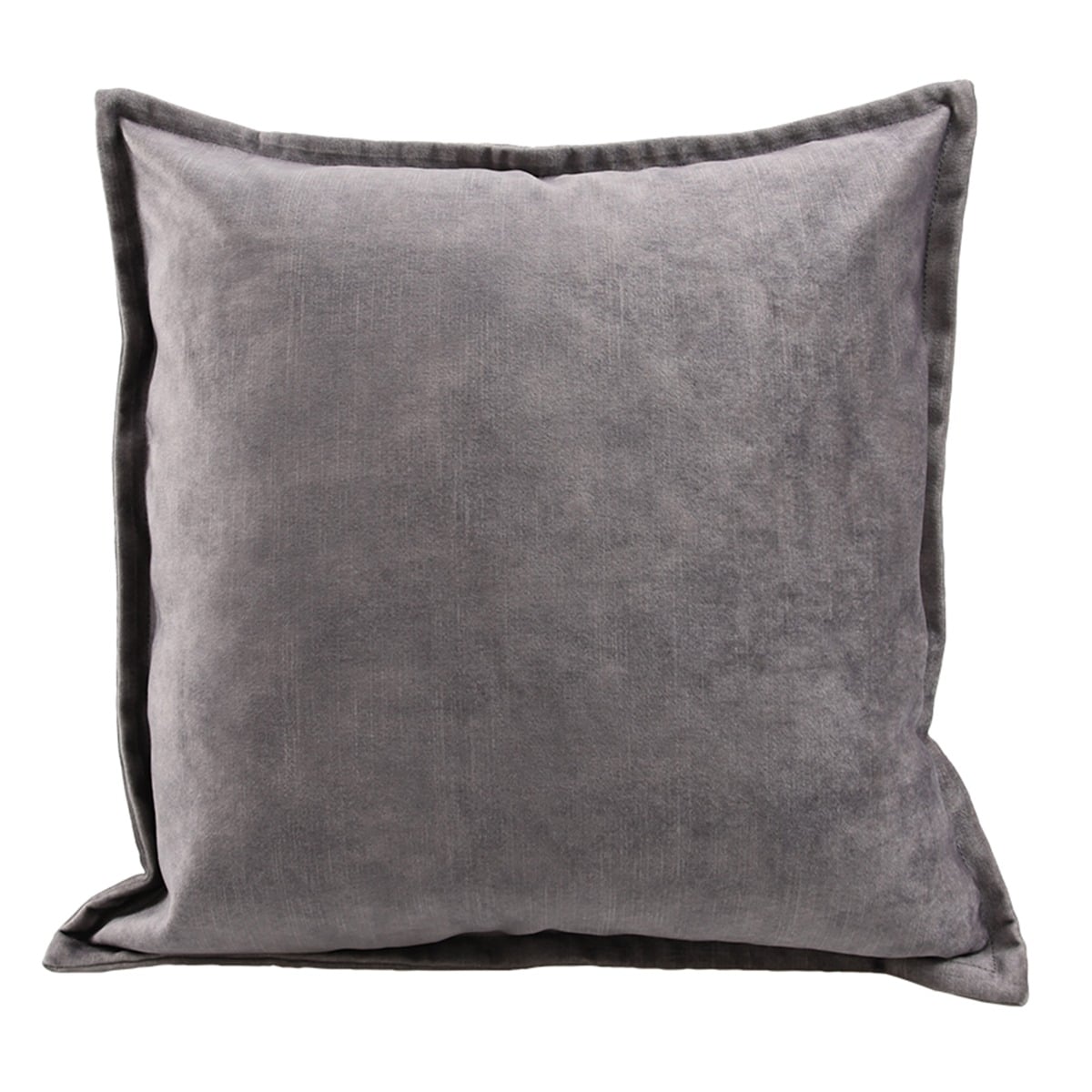 Grey Edged Cushion, Square Polyester | Barker & Stonehouse