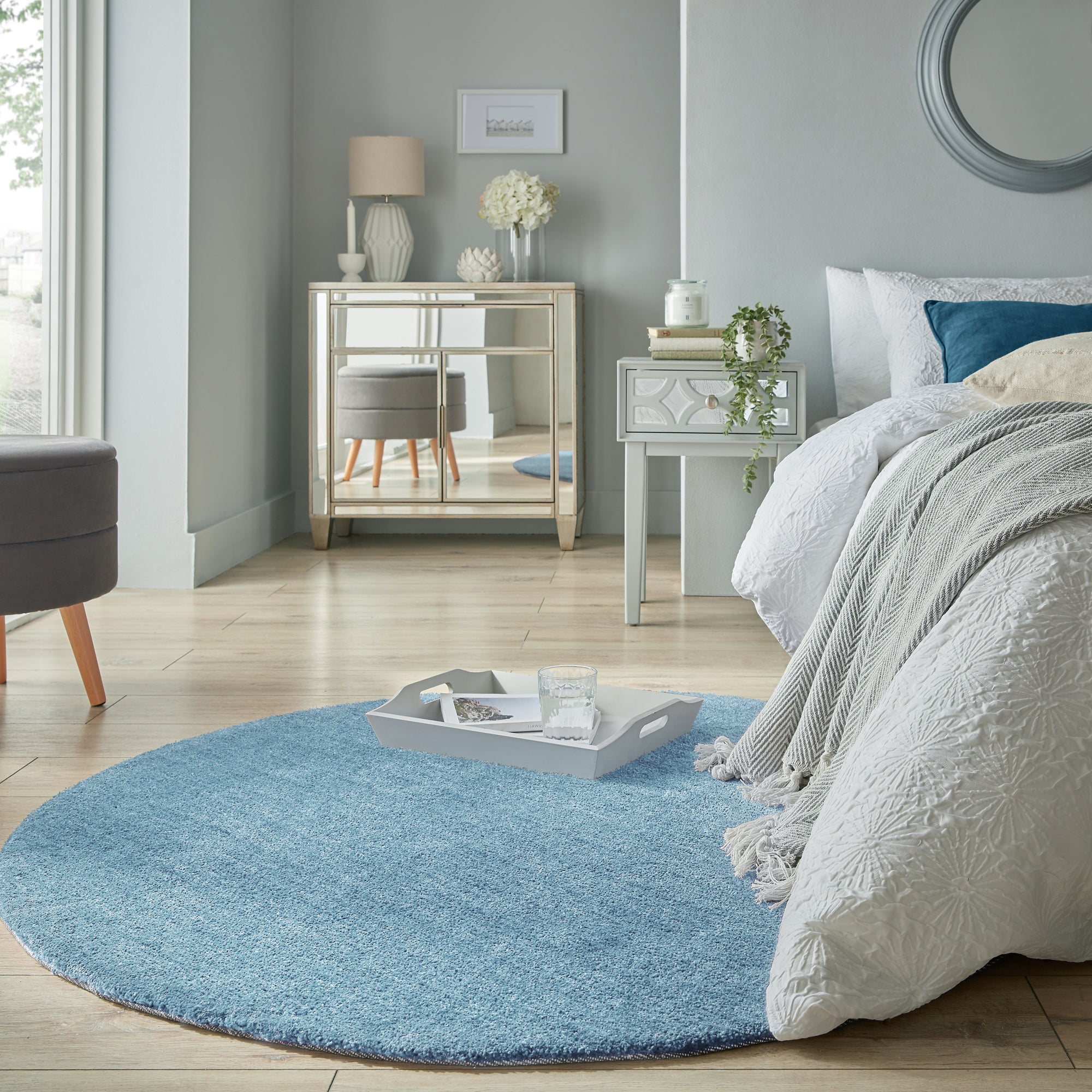 Isla Circle Rug Isla Ashley Blue