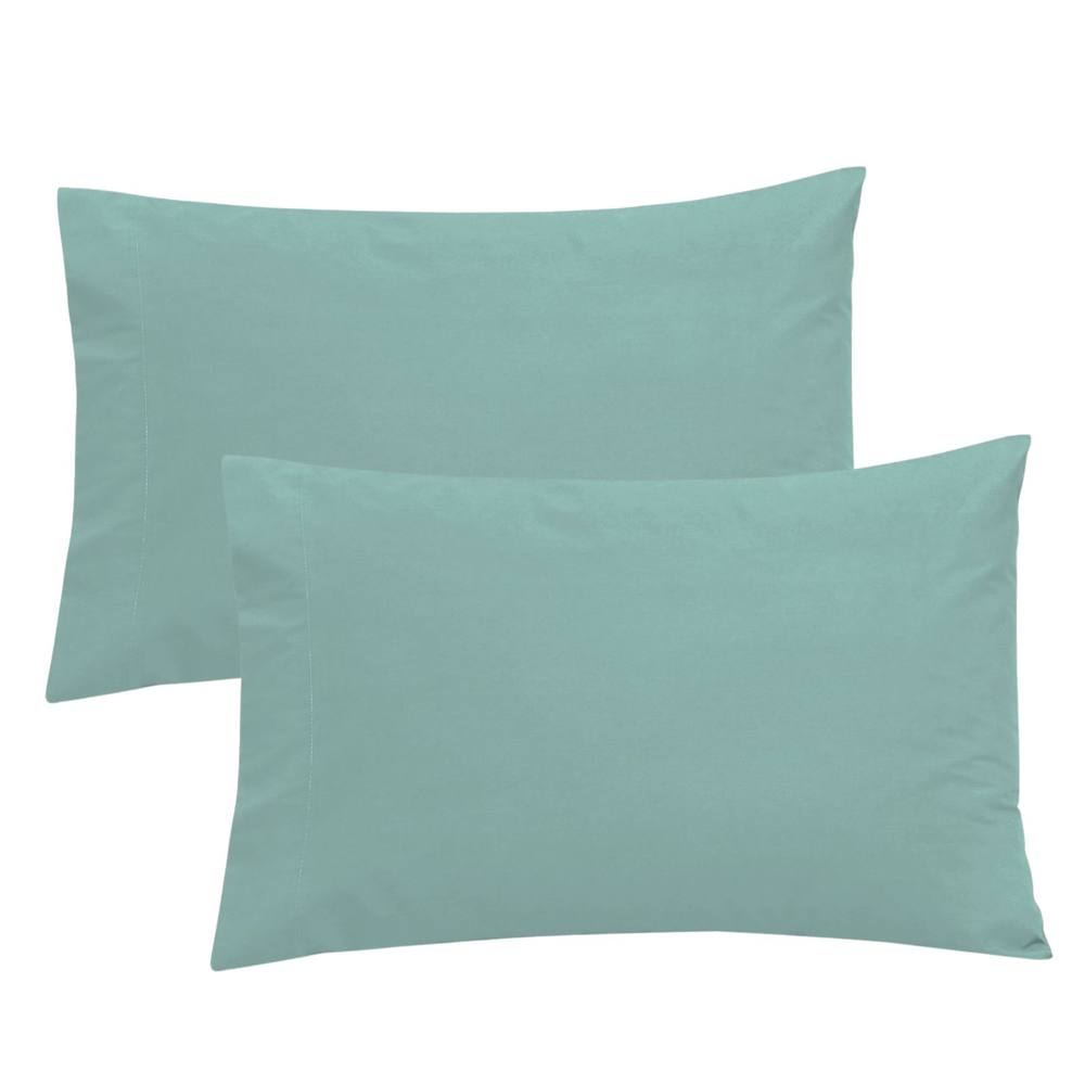 Smart Living Luxury 100% Egyptian Cotton Housewife Pillowcase Pair in Duck Egg Blue