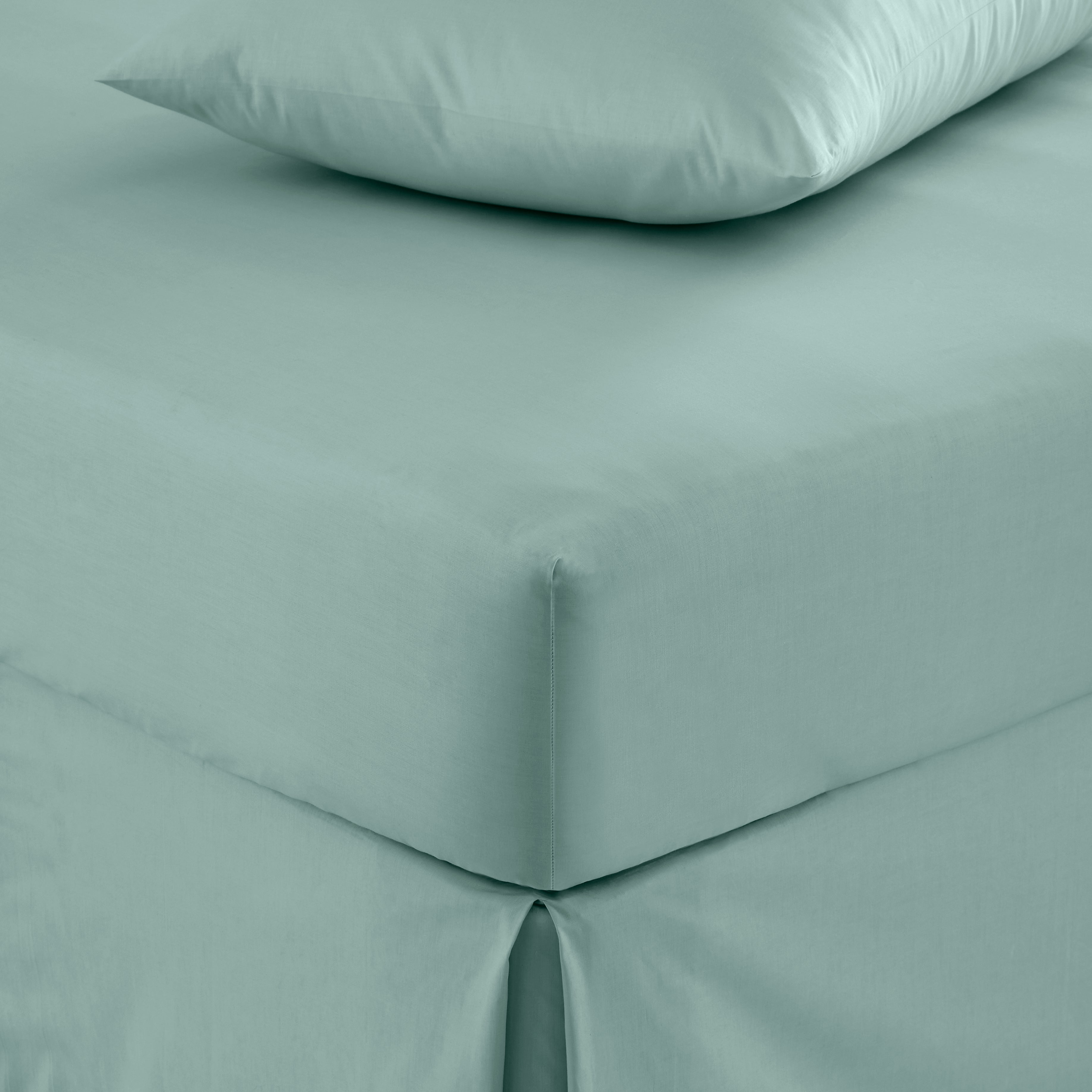 Pure Cotton Fitted Sheet Seafoam