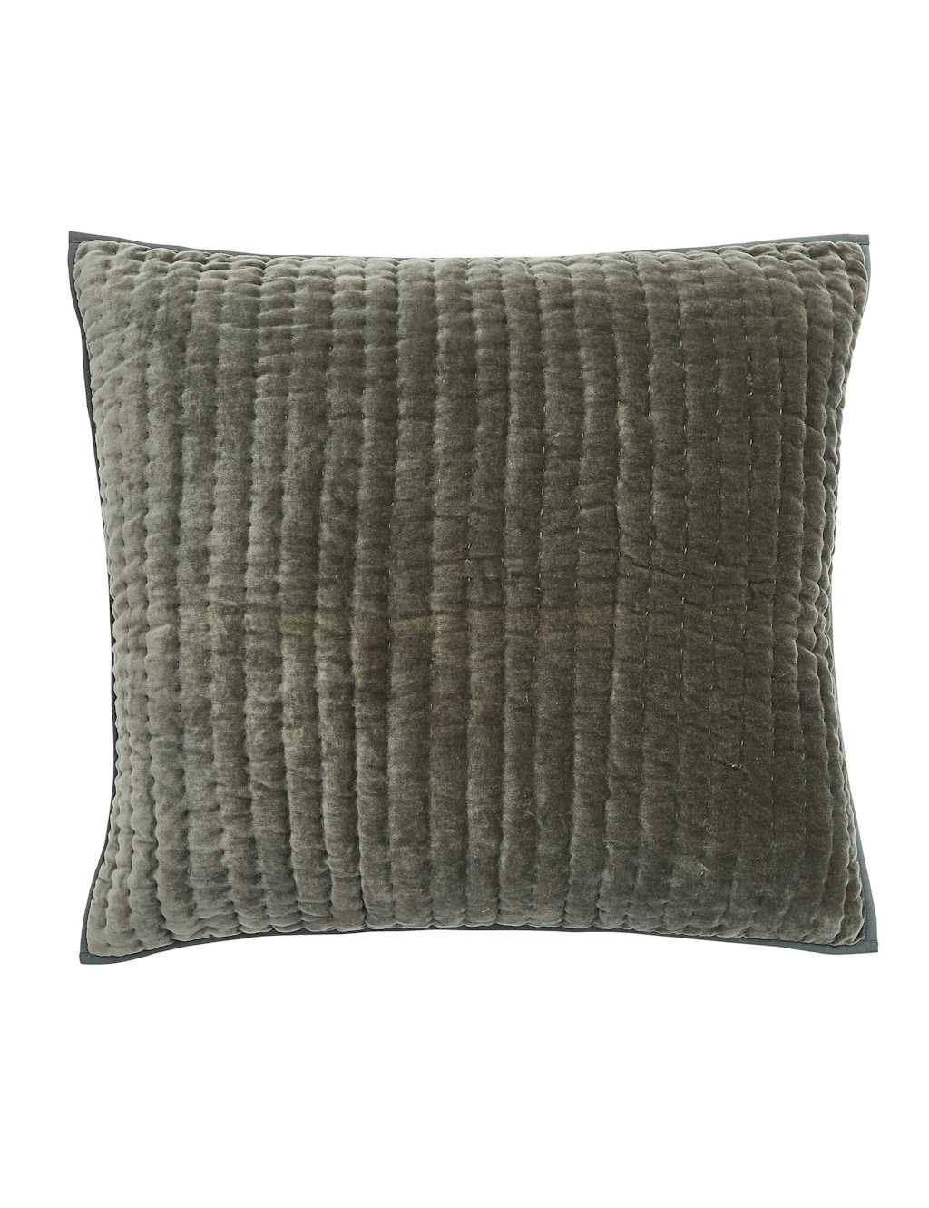 Bedeck of Belfast Velvet 1000 Thread Count Square Pillowcase Green