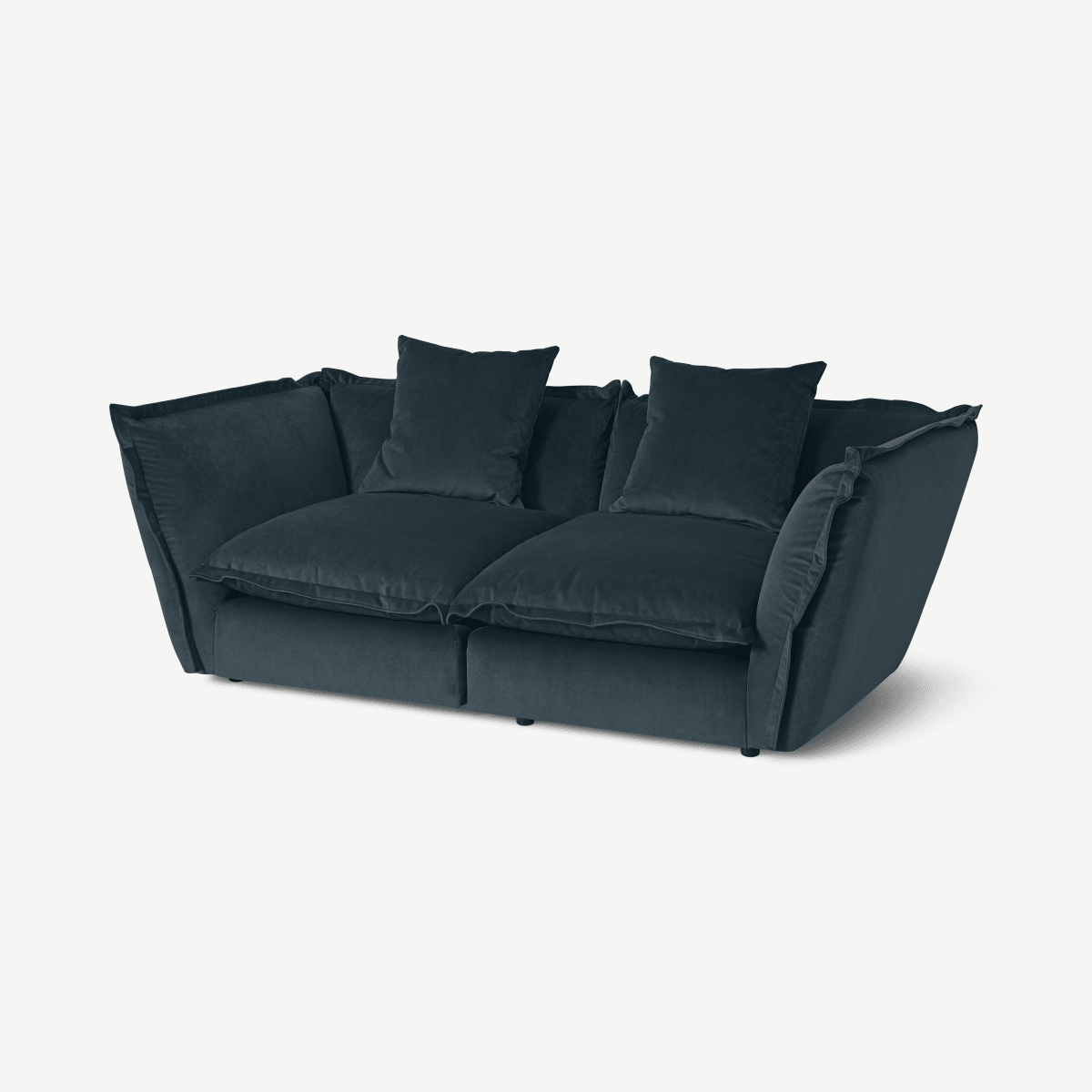 Fernsby 2 Seater Sofa, Navy Blue Recycled Velvet