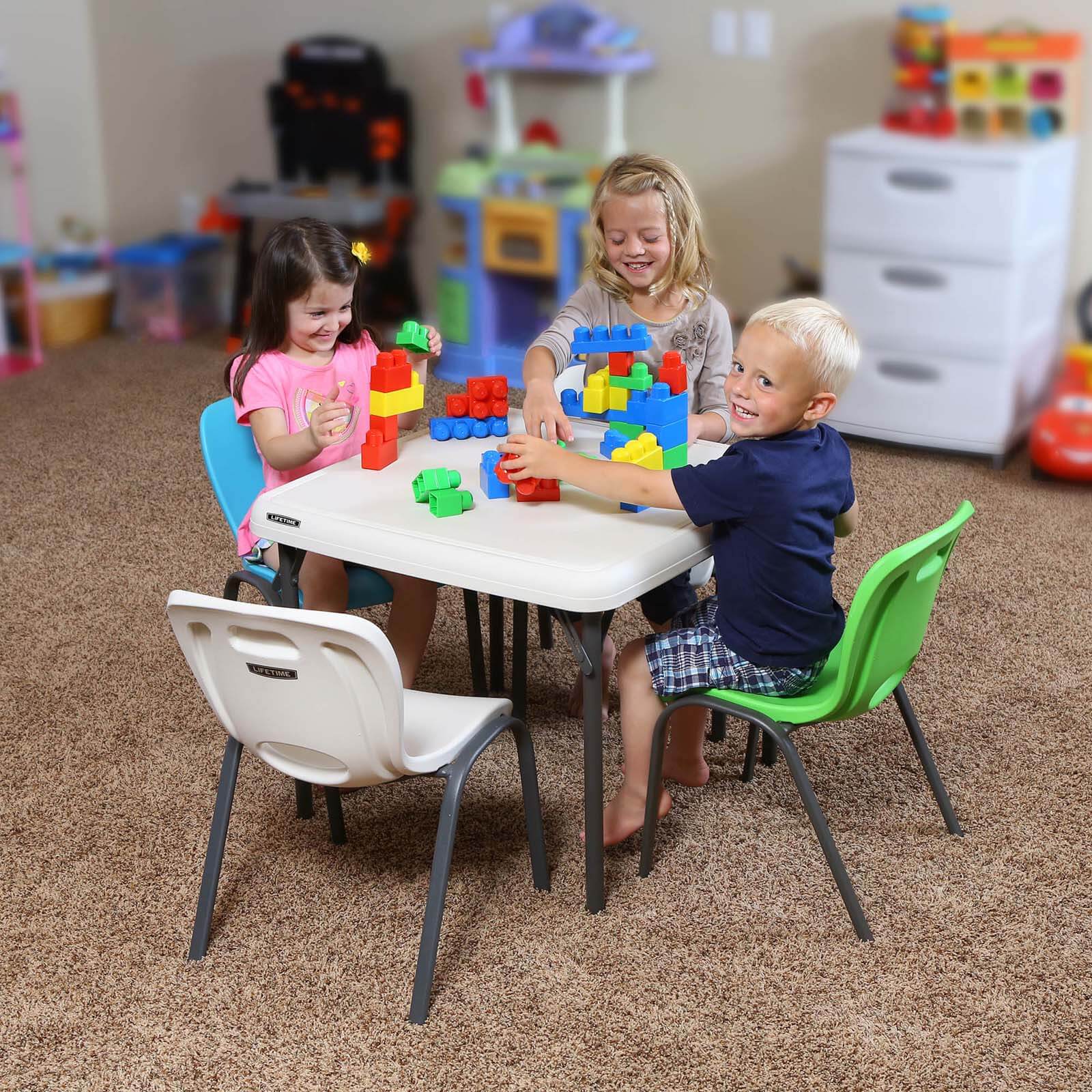 Lifetime Children's Folding Square Table - 24 x 24 Inch