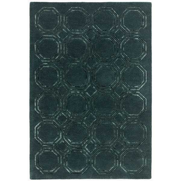 Octagon Rug  Petrol