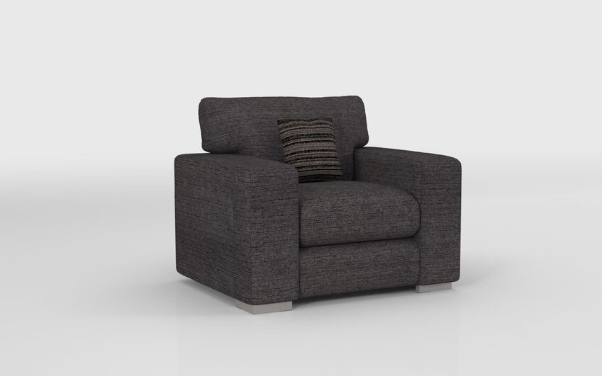 ScS Living Grey Fabric Jaxx Armchair