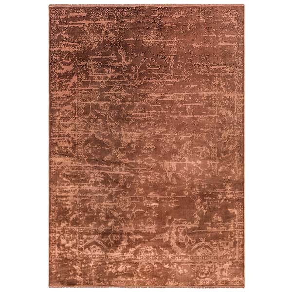 Zadana Abstract Rug  Rust
