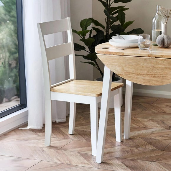 Lindwood Set Of 2 Dining Chairs, Rubberwood