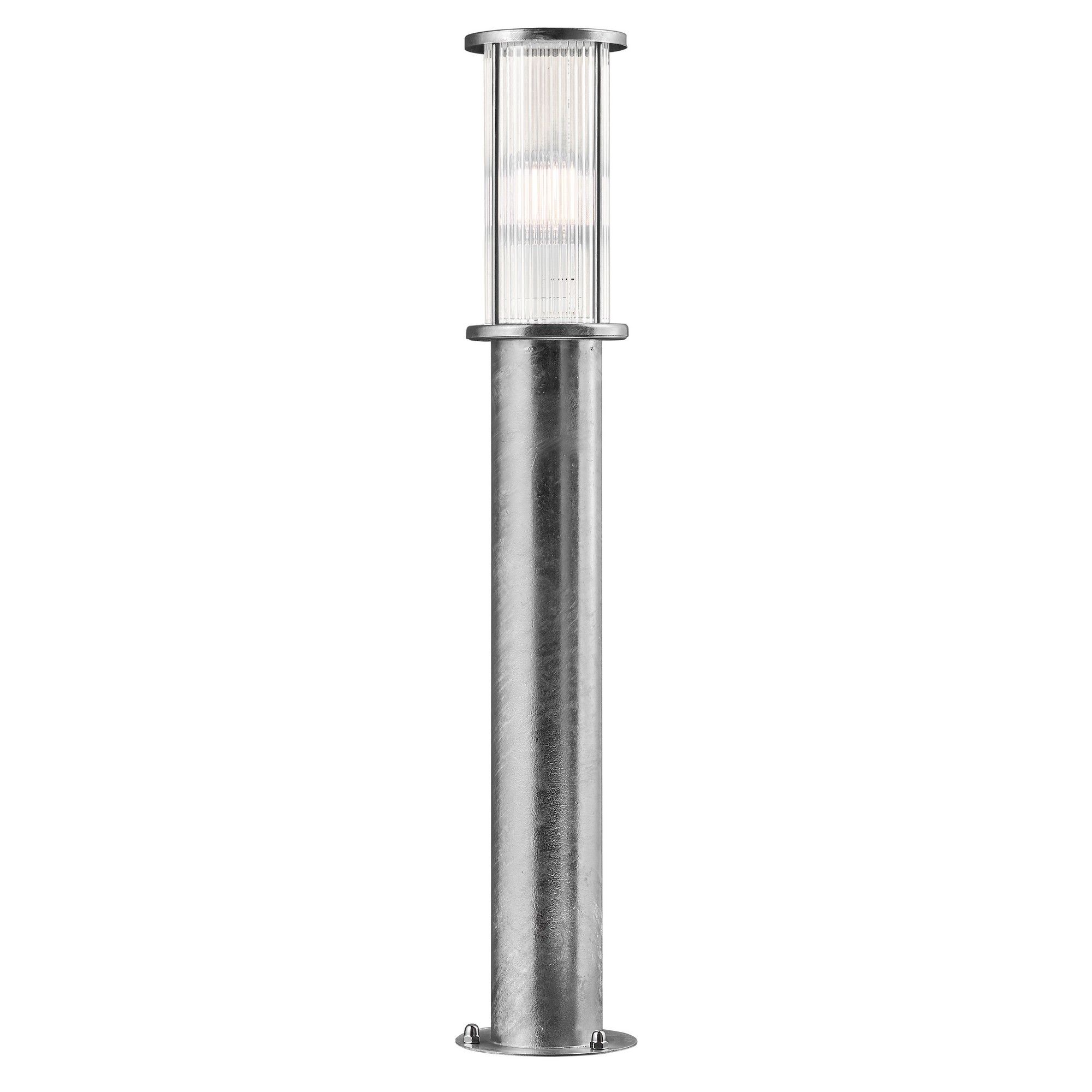 Nordlux Industrial Outdoor Garden Post Silver Galvanized steel E27 Coastal/Marine Safe, IP54