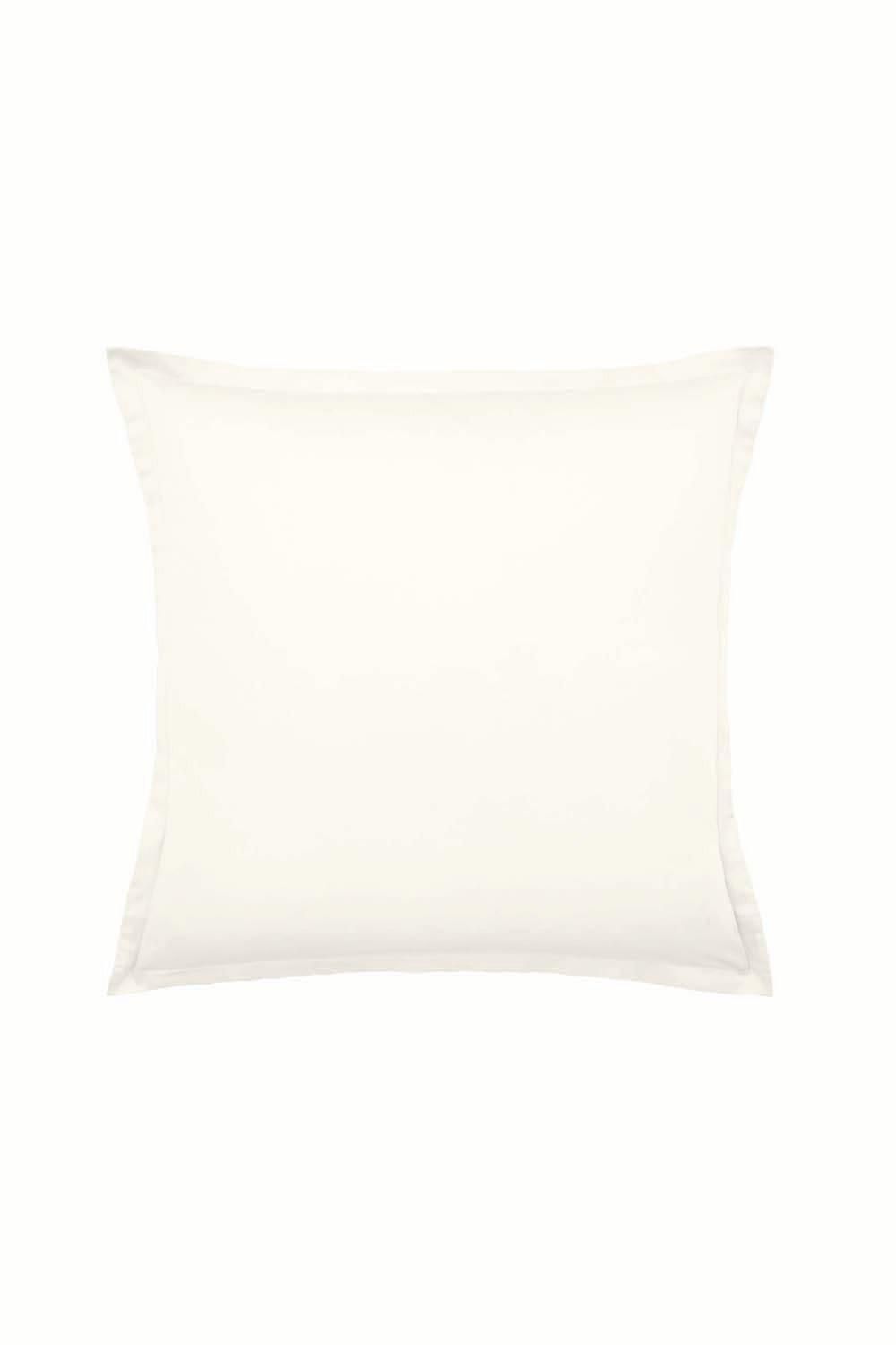 Murmur ' 500TC Plain Dye' Square Pillowcase in Ivory