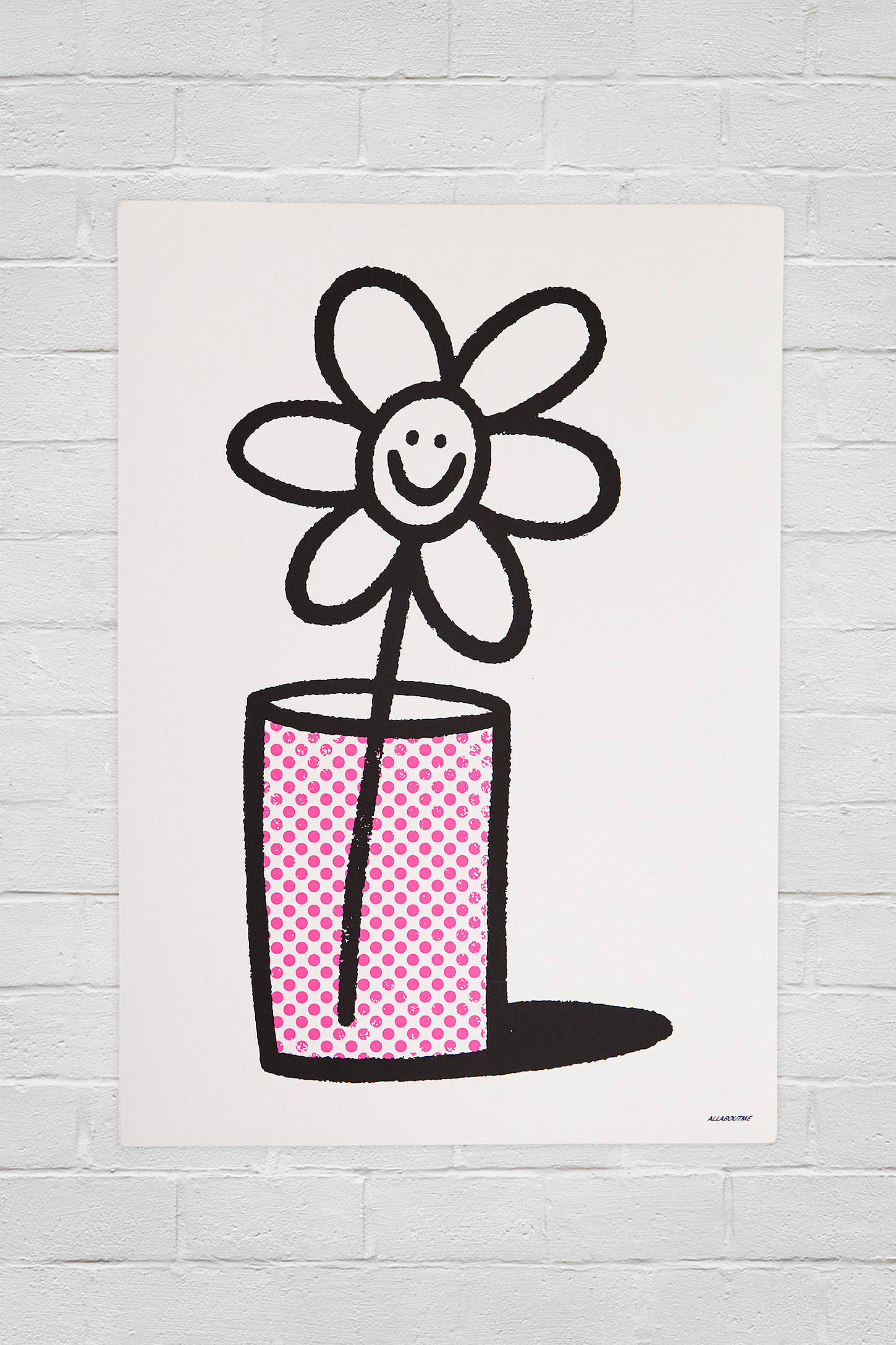 Grow With The Flow 30x40cm Wall Art Print - Cream