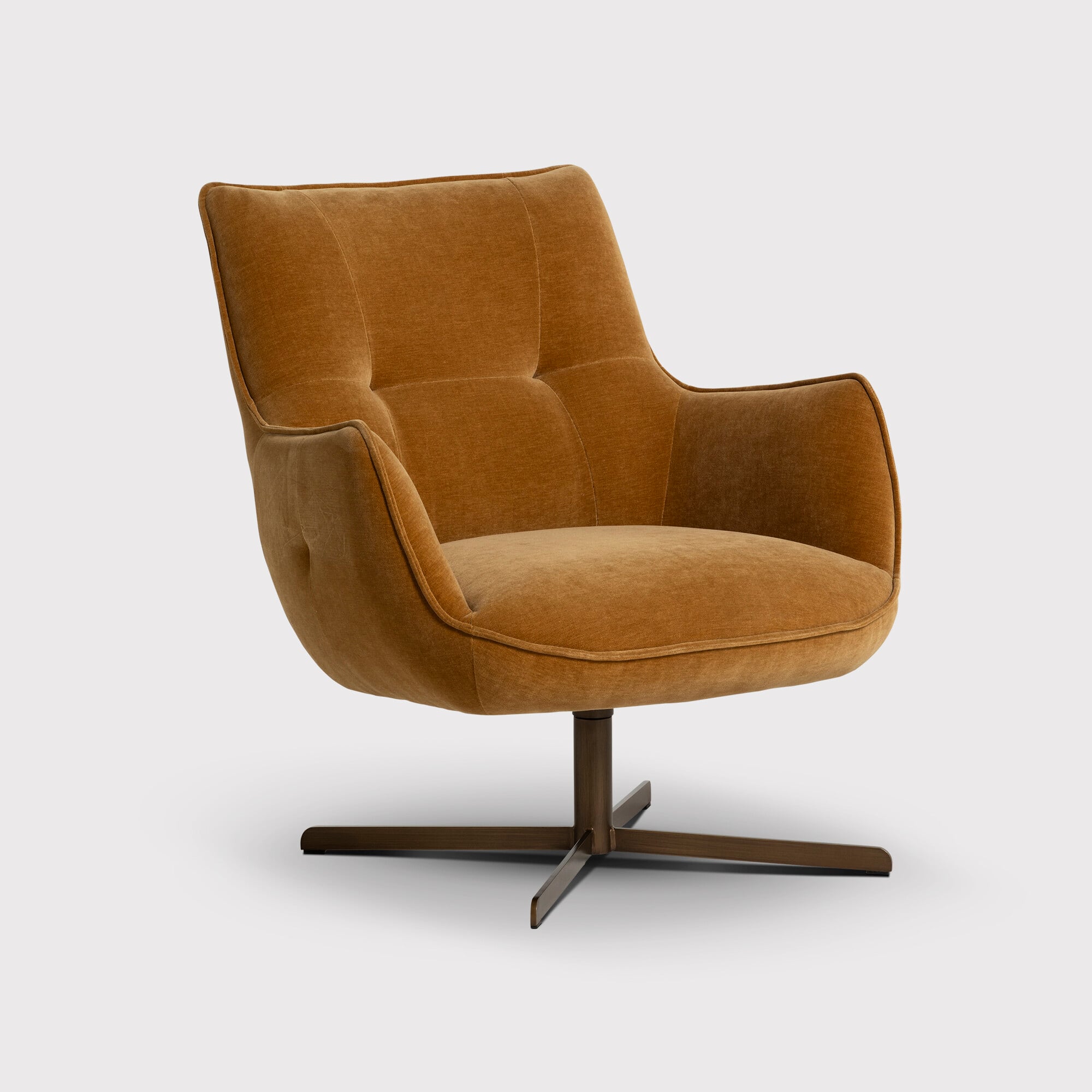 Milne Armchair, Brown Fabric | Barker & Stonehouse