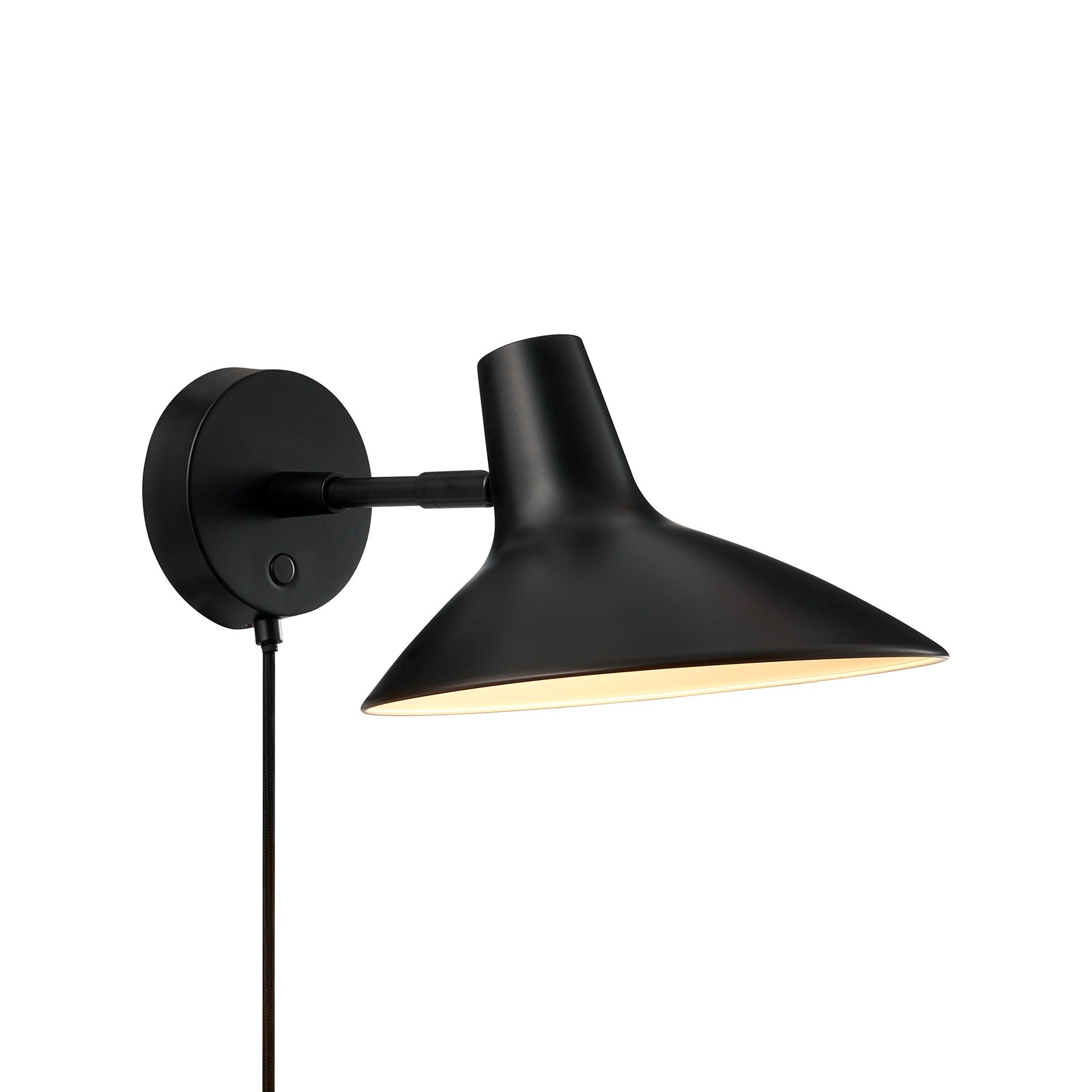 Nordlux Modern Indoor Wall Light Black Metal E14 Touch Switch - No, IP20