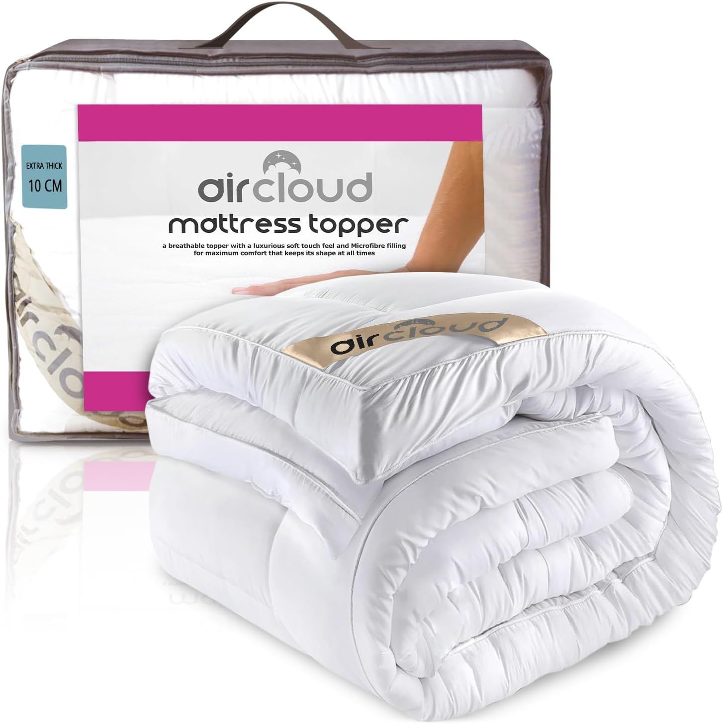 GAVENO CAVAILIA Mattress Topper 10cm in White