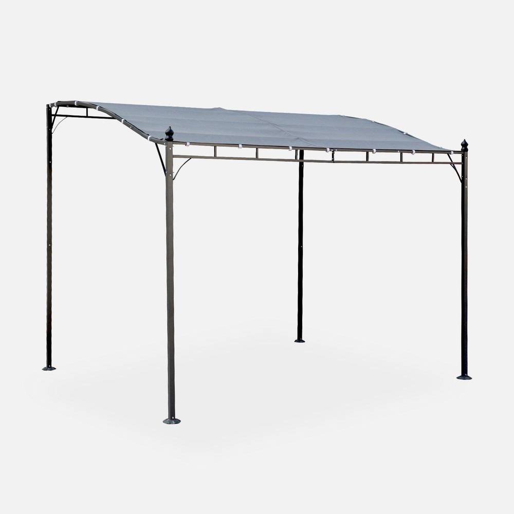 sweeek 3x2.5m Wall-mounted Pergola in Grey