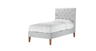 Rosalie 130cm Single Bed in Koala Chelsea Linen - sofa.com