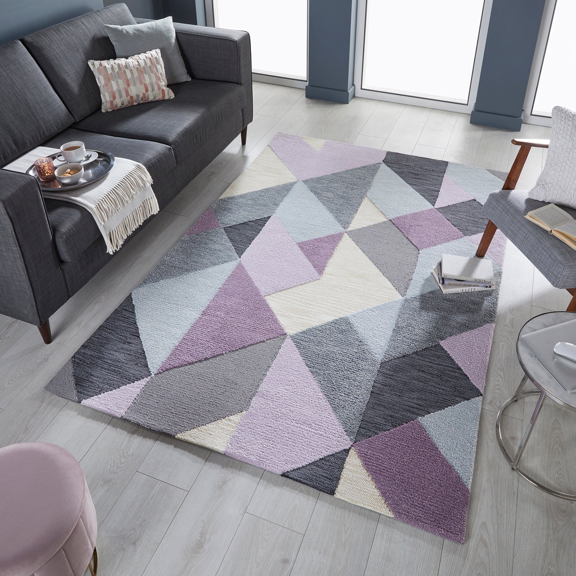 Icon Geometric Rug Icon Geometric Mauve