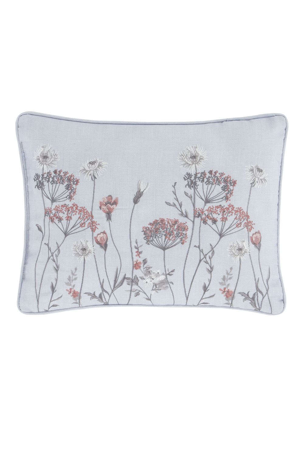 Catherine Lansfield 'Meadowsweet Floral' Cushion in Grey 2