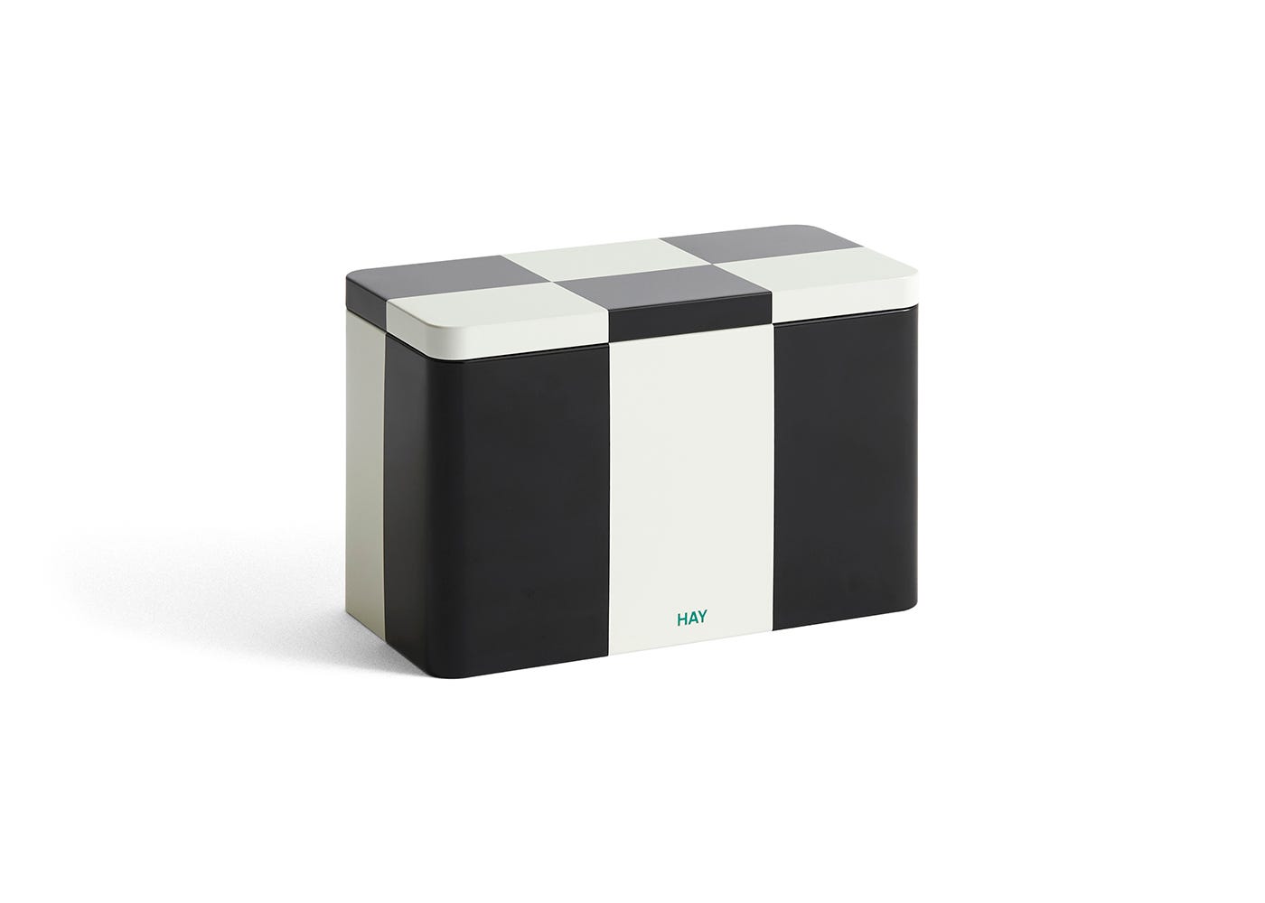 HAY Tin Container Black/White Medium