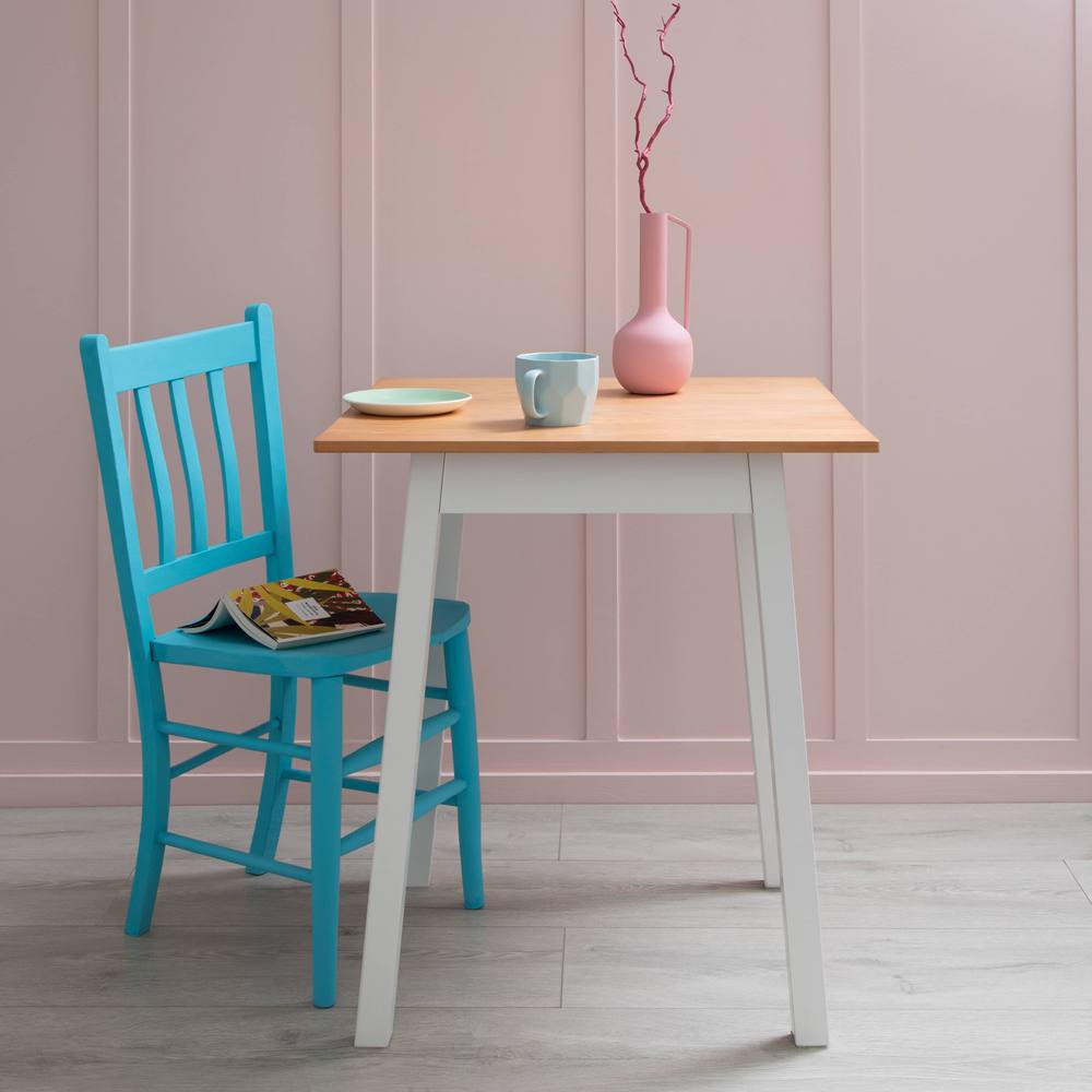 Nöa and Nani Annika Liten Kitchen Dining Table in Natural Pine & White