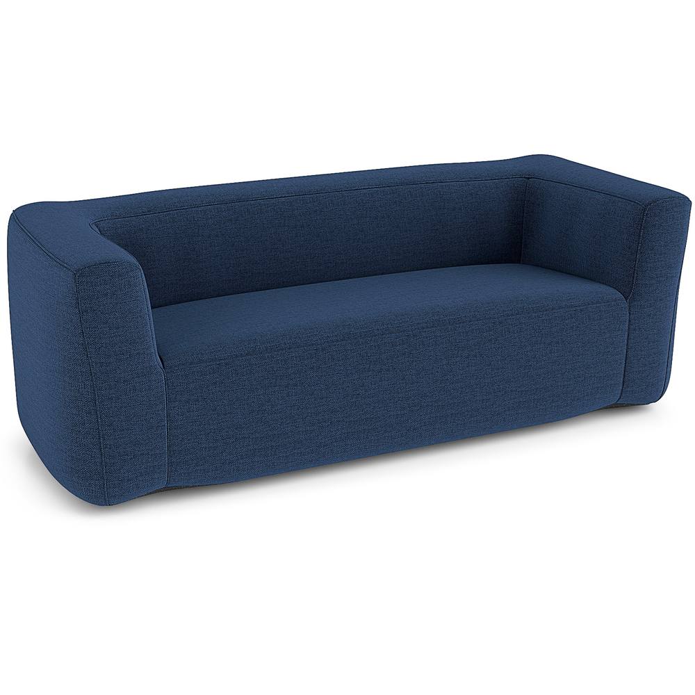 Costway Double Inflatable Couch Portable Blow Up Sofa with Detachable Cover in Blue