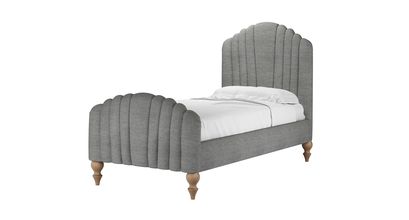 Bella Single Bed in Gull Slubby Cotton - sofa.com