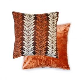 New Edge Blinds Trellis Cushion Cover in Orange