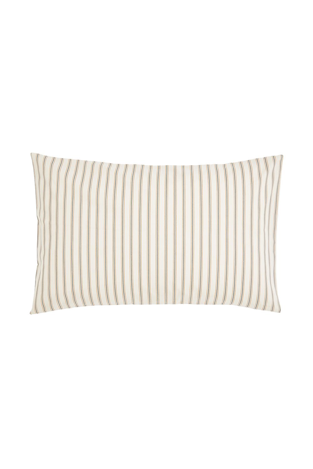 Helena Springfield 'Ticking Stripe' Cotton Duvet Cover Set in Grey 3