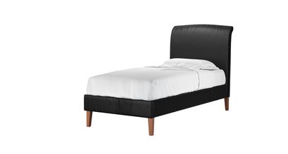 Thea Single Bed in Smoke Soft Leather - sofa.com