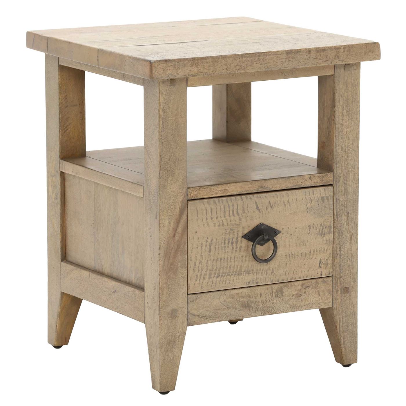 Hancock Side Table, Salvage Deep Grey