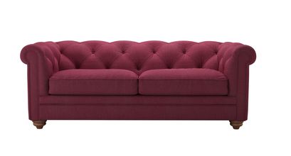 Patrick 2.5 Seat Sofabed in Boysenberry Brushed Linen Cotton - sofa.com