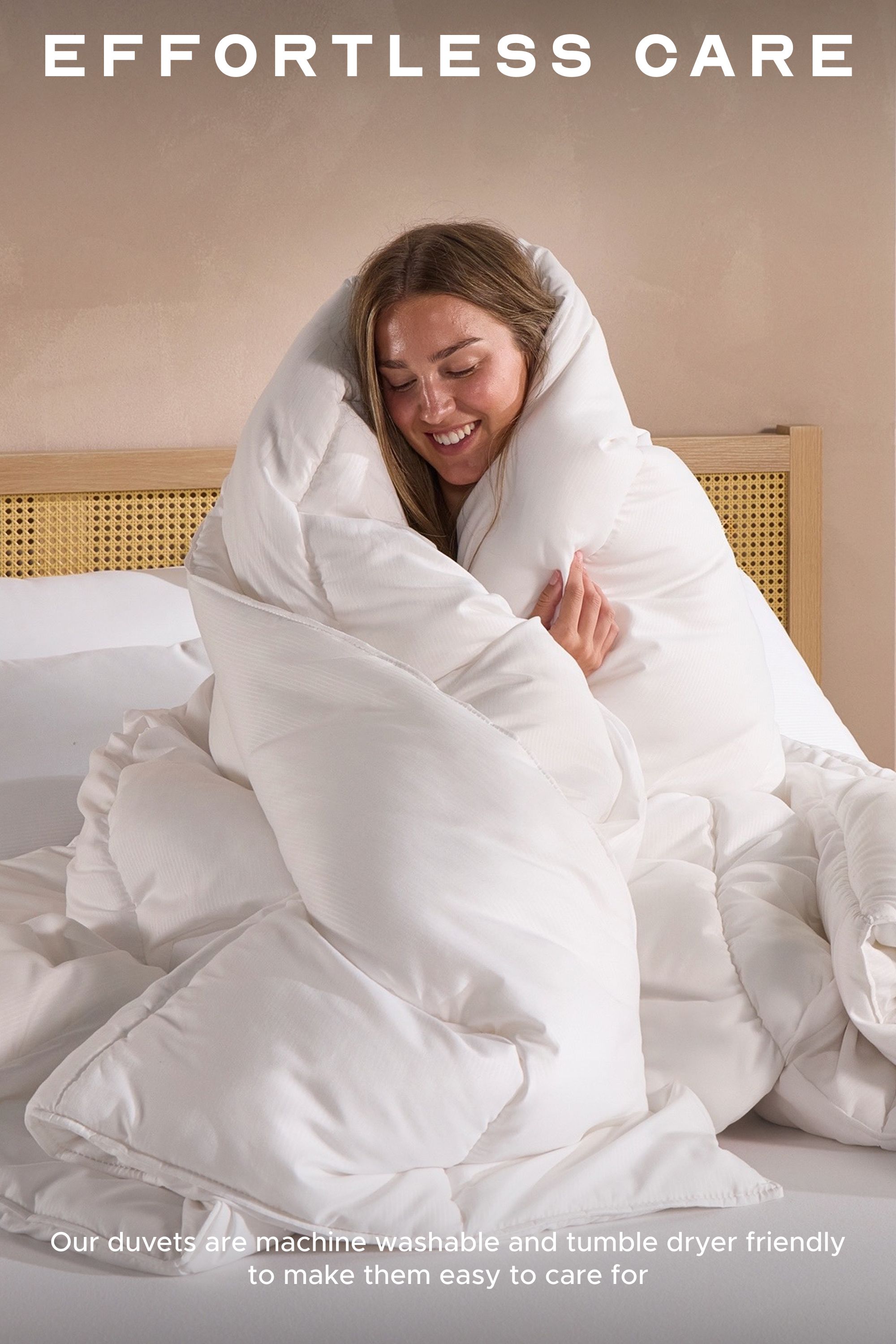 Snuggledown Scandinavian Classic Soft Touch 13.5 Tog Winter Duvet in White 4
