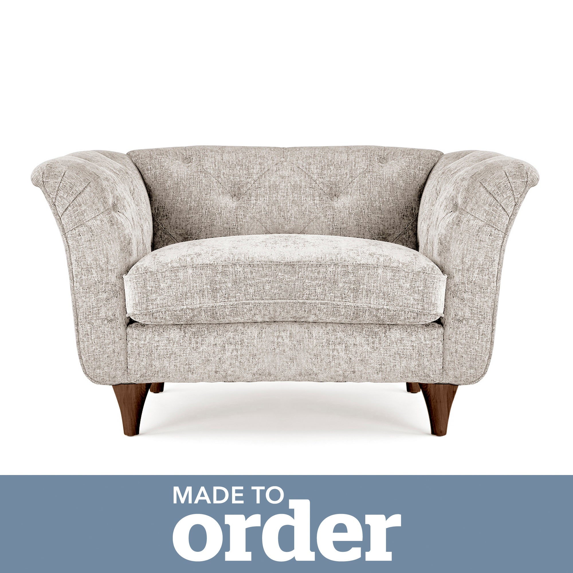 Jaipur Snuggle Chair Luxury Chenille Brown