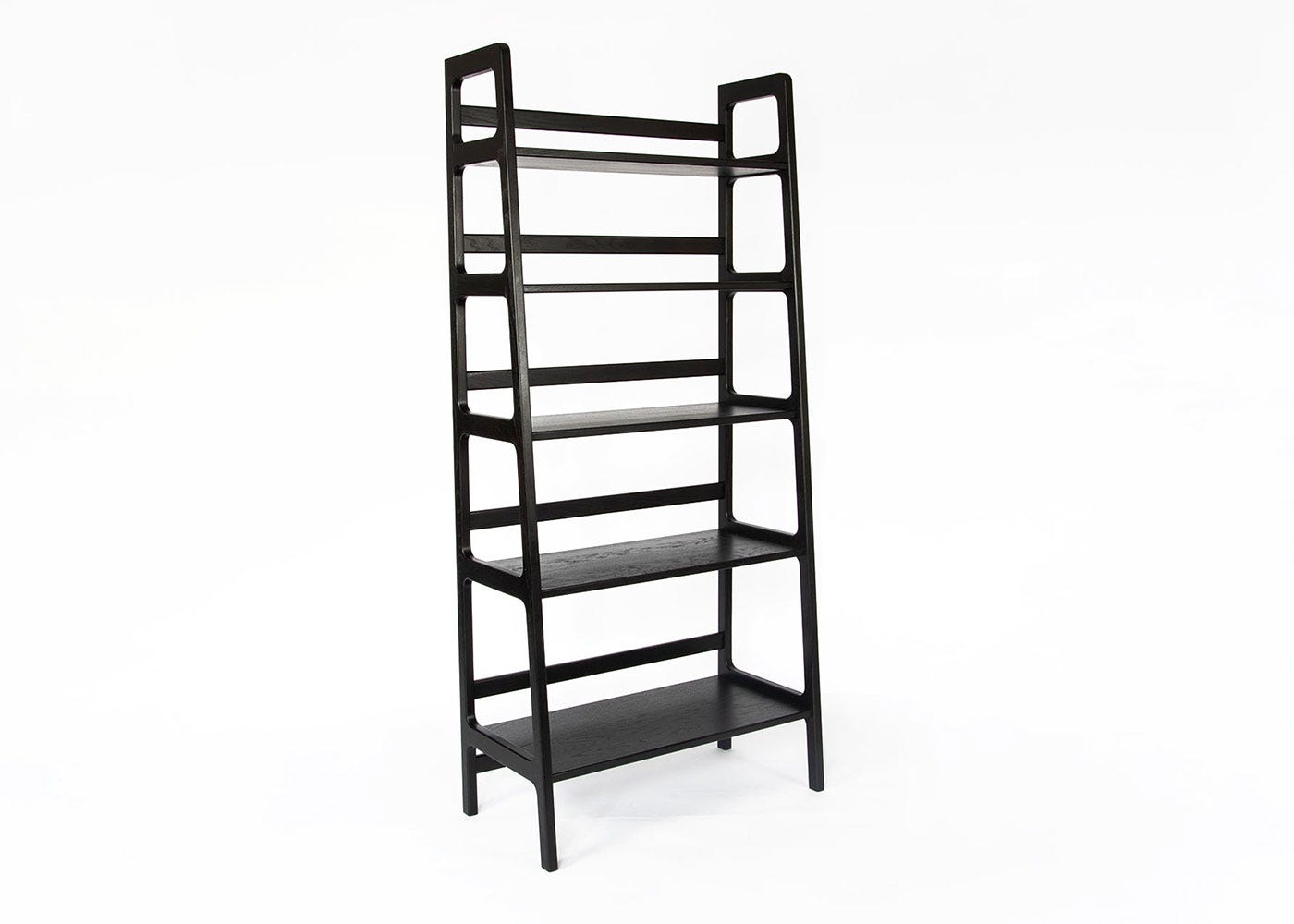 Scp Agnes High Shelving Unit Black Stained Oak