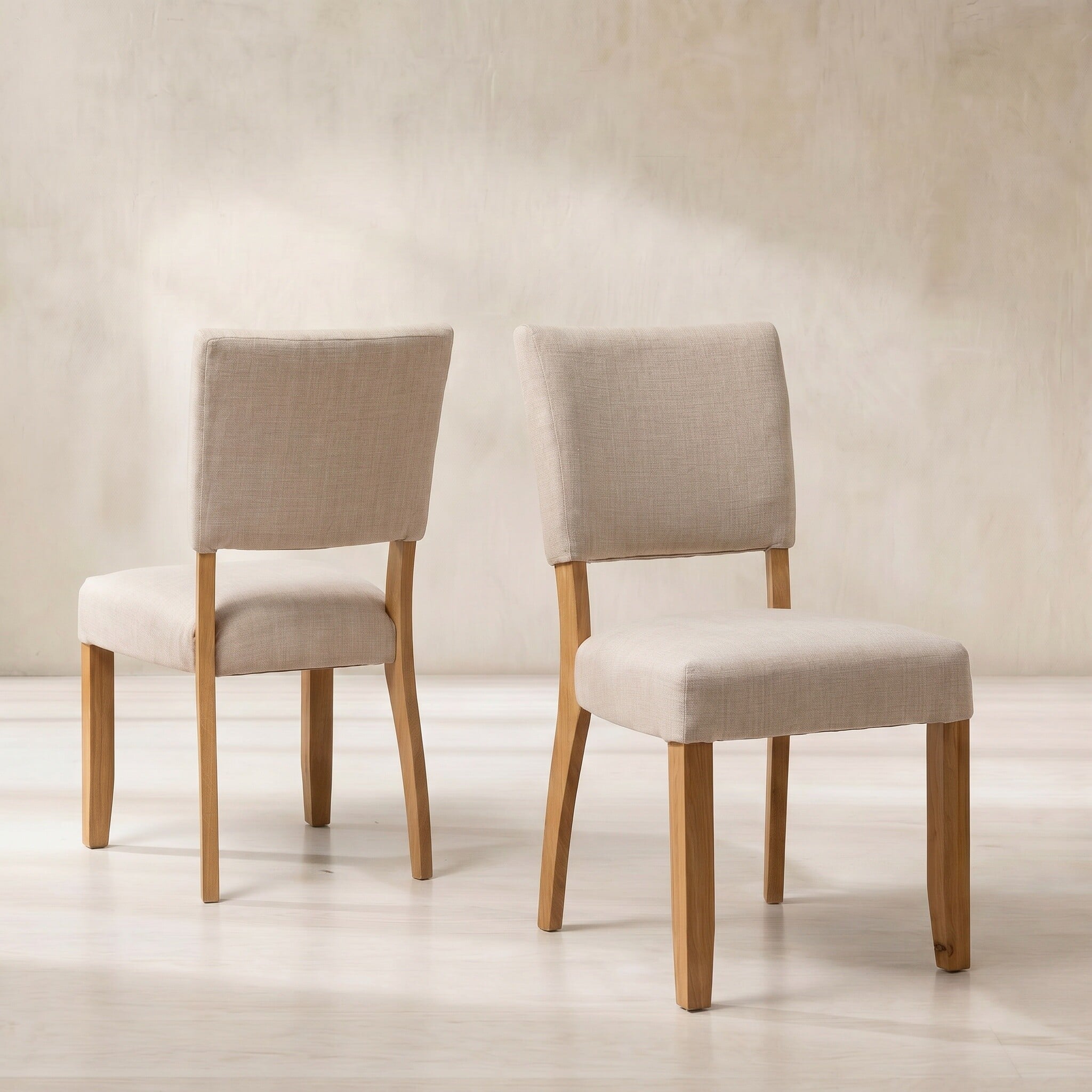 Witney Fully Upholstered Dining Chair 48X60X93cm, Neutral Fabric | Barker & Stonehouse
