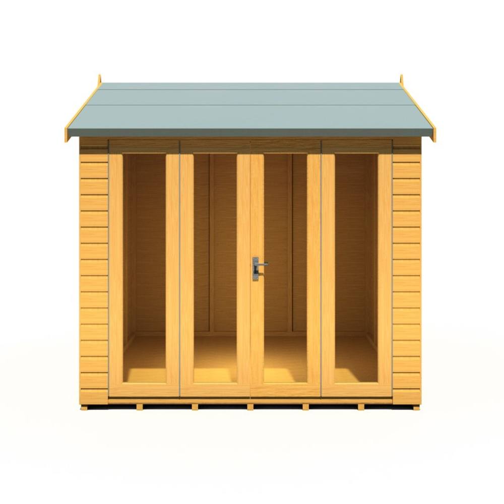 Shires Blenhiem 8 x 8 Feet Summerhouse - L259.4 x W253.4 x H246.2 cm in Light Brown