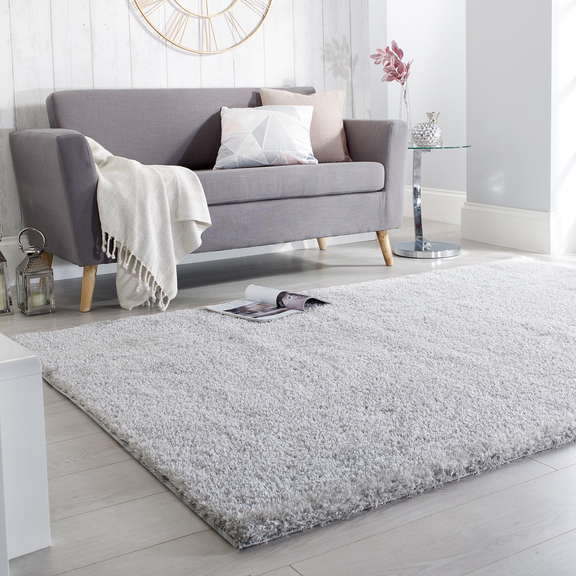 Velvet Rug Silver
