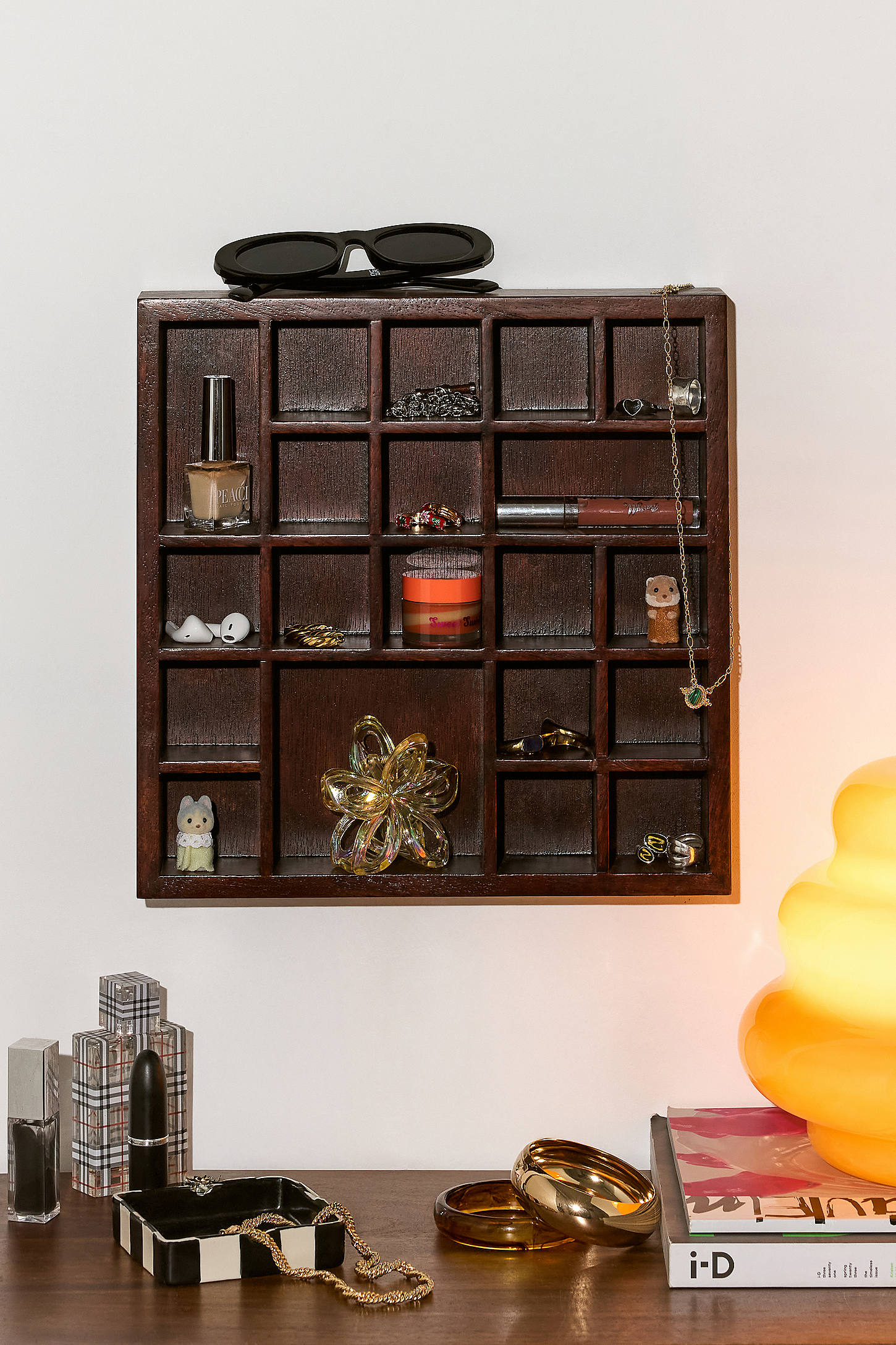 Erica Small Trinket Display Shelf - Brown