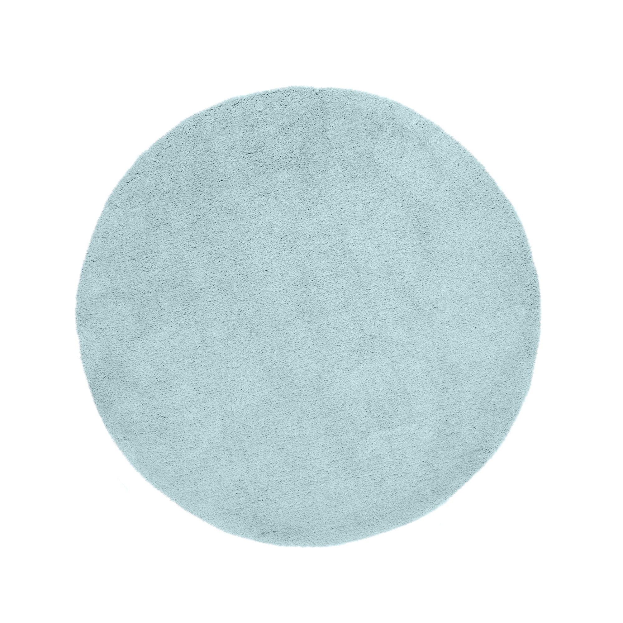 Teddy Bear Circle Rug Duck Egg