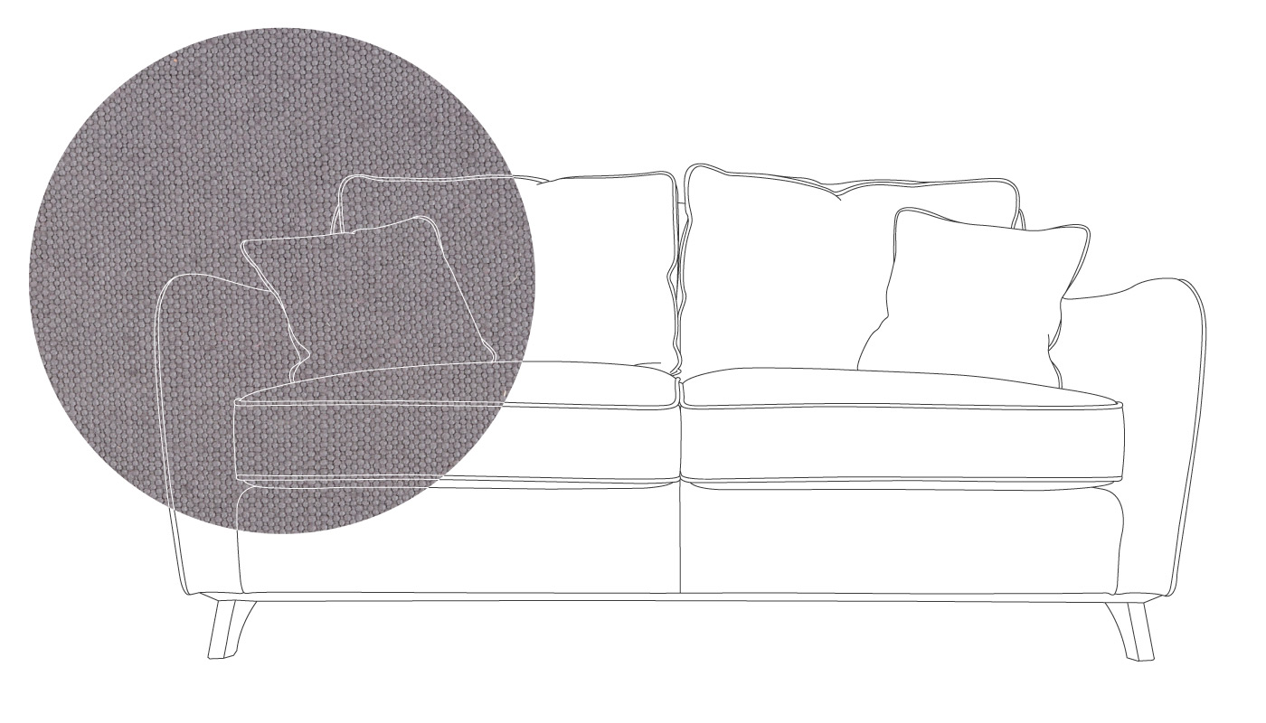 Heal's Ravello 3 Seater Sofa Linen Mix Shadow Natural