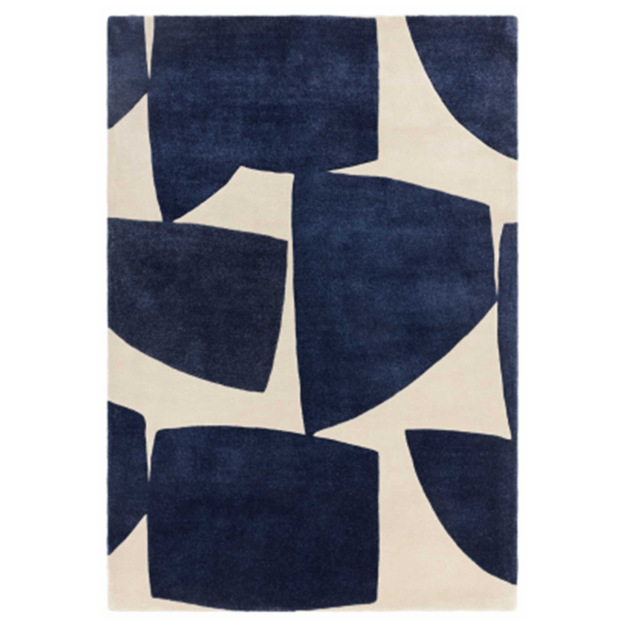 Trallo Blue 160x230cm Rug, Square | Barker & Stonehouse