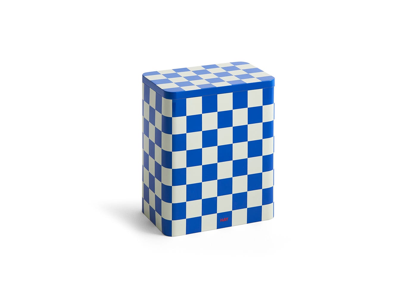 HAY Tin Container Blue/White Large