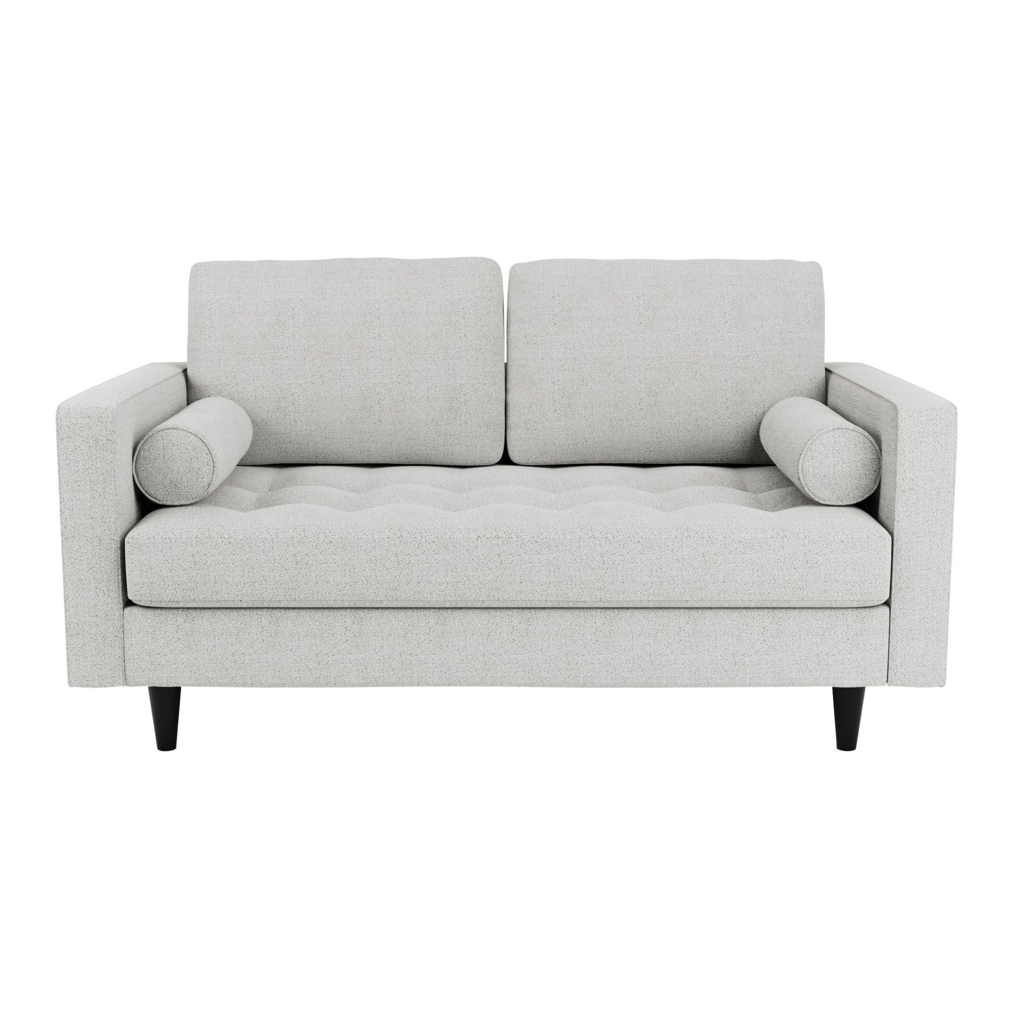 Zoe Boucle 2 Seater Sofa Light Grey
