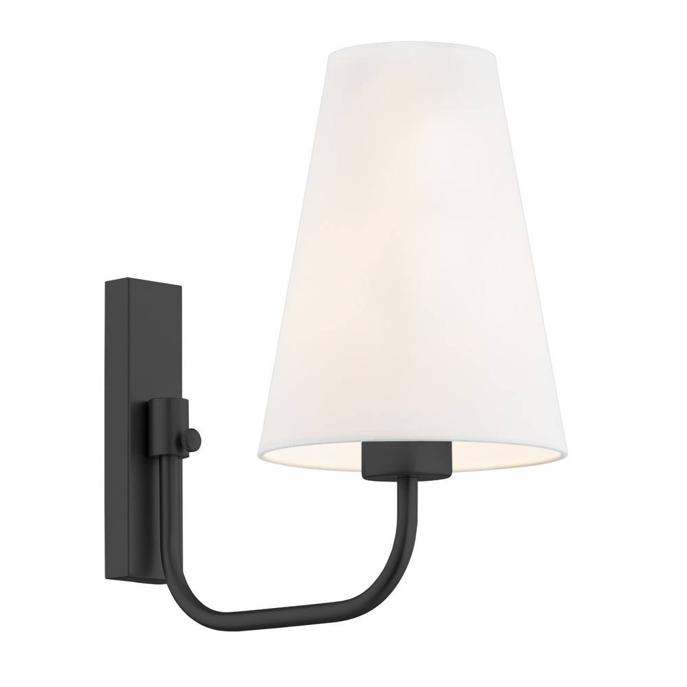 Netlighting Safiano Wall Lamp With Shade White Black