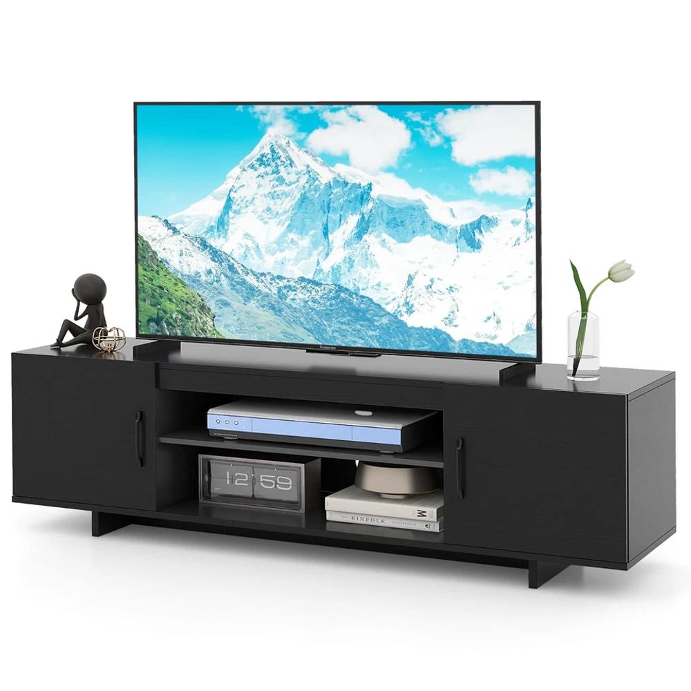 Costway 152 cm Entertain Center TV Stand for TVs up to 70 Inches in Black