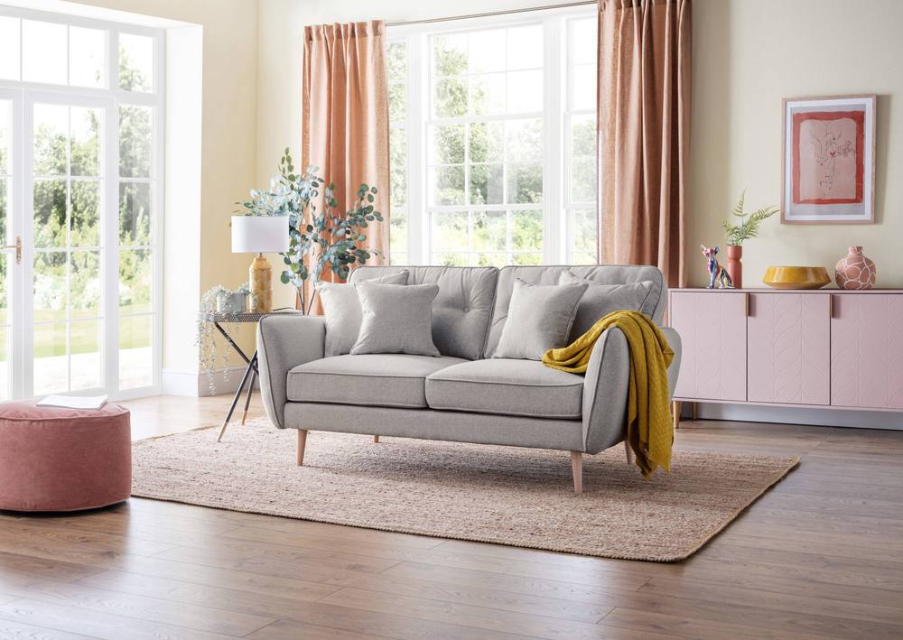 The Great Sofa Company Ailis Medium Sofa Faro Ashen in Light Grey