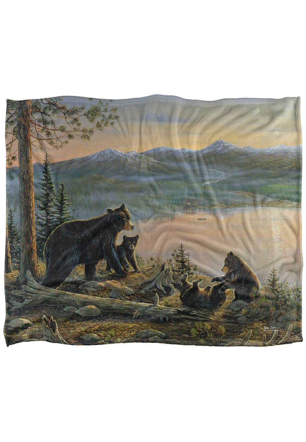 Wild Wings Serenity At Twilight 2 Silky Touch Super Soft Throw Blanket 152 X 127 cm in White