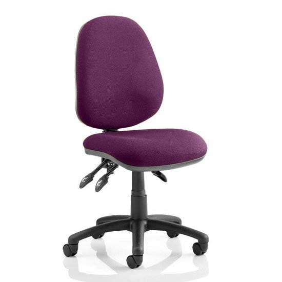 Luna III Office Chair In Tansy Purple No Arms